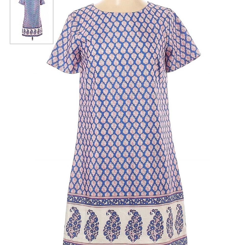 J. Crew printed shift dress, size 6